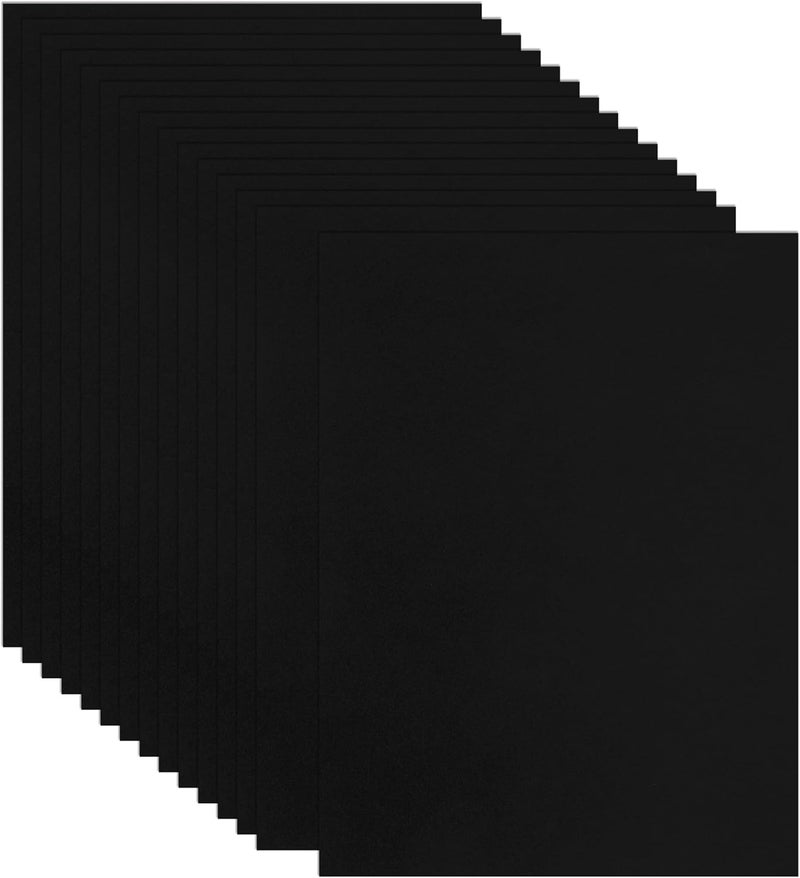 Guakicae 32 Sheets Black Cardstock 8.5 x 11 Halloween Cards, 80lb Heavyweight Black Card Stock Printer Paper for DIY Card Making, Invitations, Scrapbooking, School Crafts, Menus - Image 1